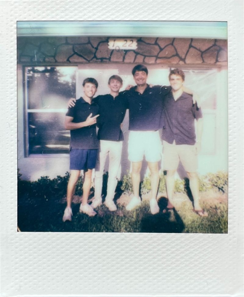 Four Teralogix interns standing together with their arms around each other